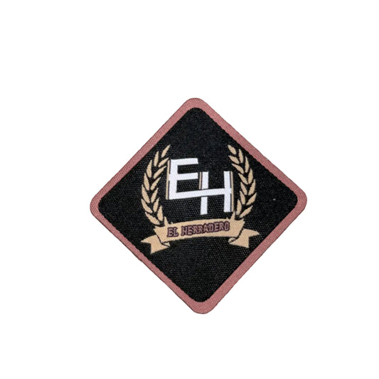 EL HERRADERO RHOMBUS PATCH BLACK/PEACH