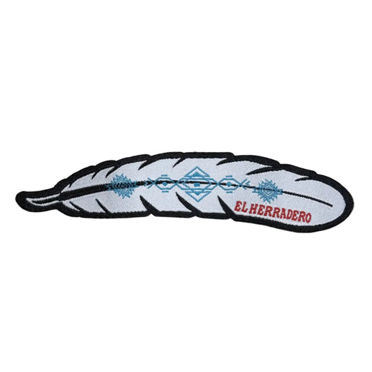 EL HERRADERO FEATHER PATCH WHITE/BLUE AZTEC