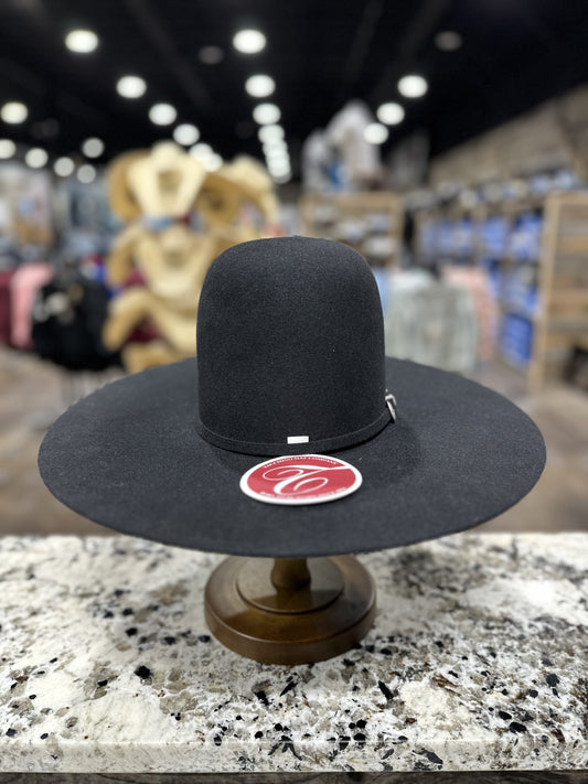 TACCHINOS FELT 6X BLACK OPEN CROWN