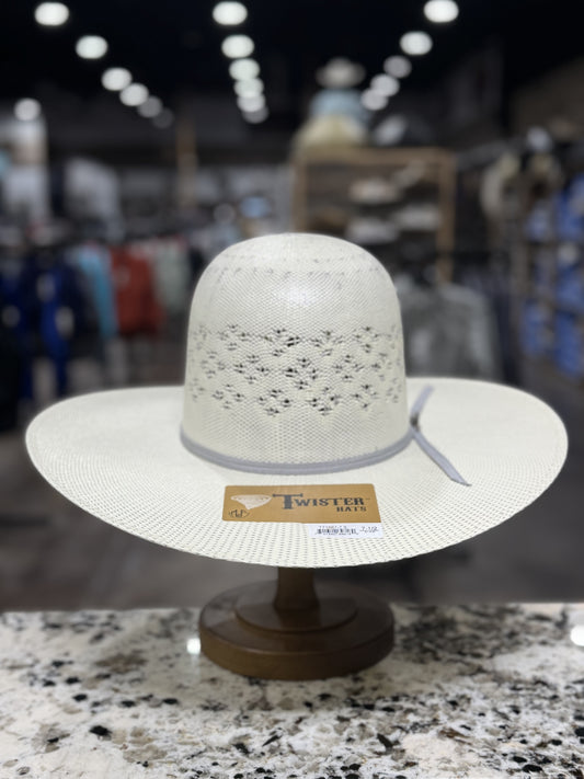 T71667 | TWISTER STRAW BANGORA OPEN CROWN 4 1/2 INCH BRIM