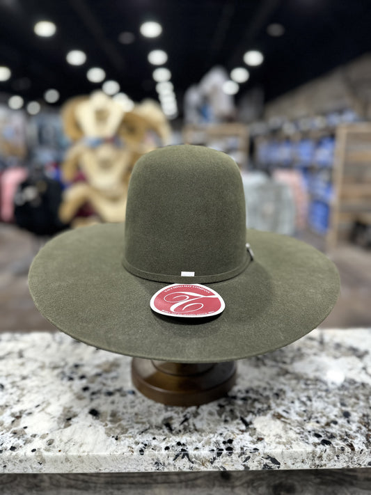 TACCHINOS FELT 10X DARK SAGE OPEN CROWN