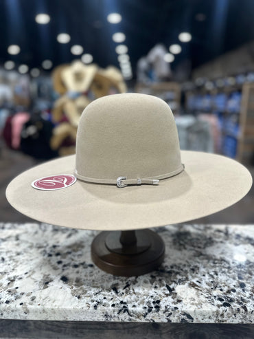 TACCHINOS FELT 10X BELLY/SAND OPEN CROWN