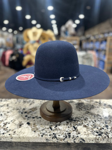 TACCHINOS FELT 10X NAVY OPEN CROWN