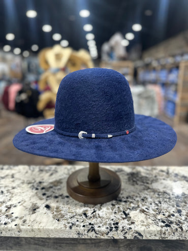 TACCHINOS FELT 10X GRIZZLY NAVY OPEN CROWN