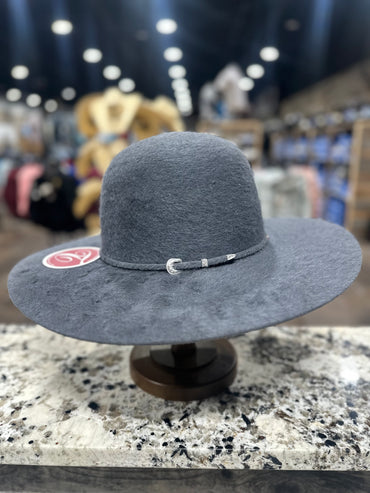 TACCHINOS FELT 10X GRIZZLY STEEL OPEN CROWN