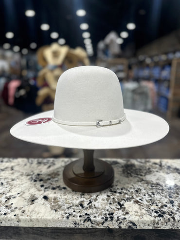 TACCHINOS FELT 10X WHITE OPEN CROWN