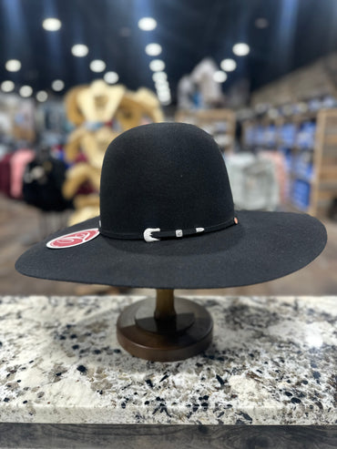 TACCHINOS FELT 30X BLACK OPEN CROWN