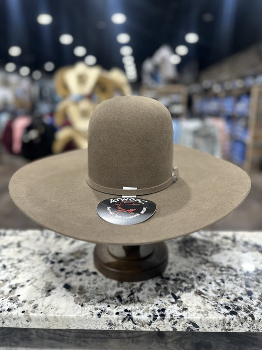 ATWOOD FELT 7X PECAN OPEN CROWN