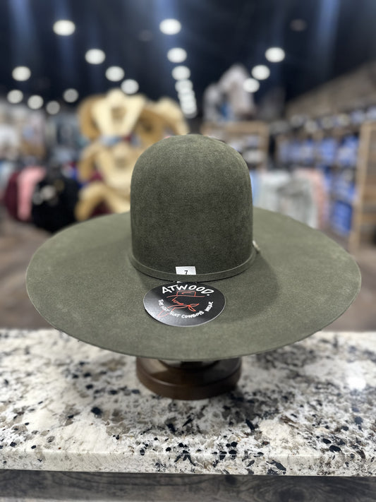 ATWOOD FELT 7X MOSS OPEN CROWN