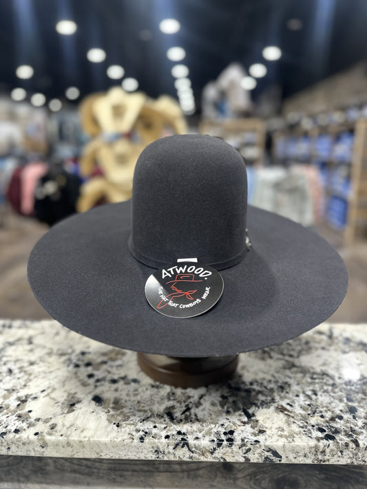 ATWOOD FELT 5X GUNMETAL OPEN CROWN