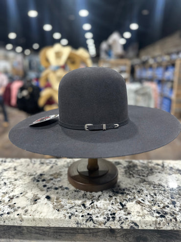 ATWOOD FELT 7X - GUNMETAL OPEN CROWN