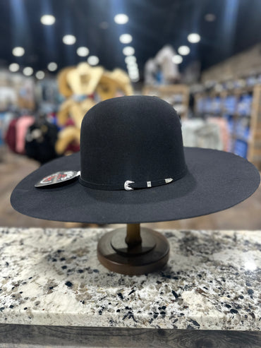 ATWOOD FELT 7X BLACK OPEN CROWN