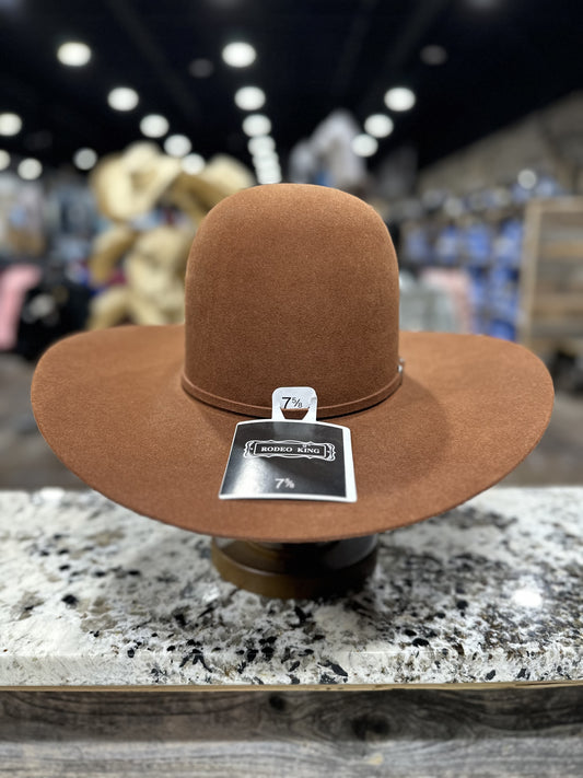 RODEO KING FELT 7X RUST OPEN CROWN