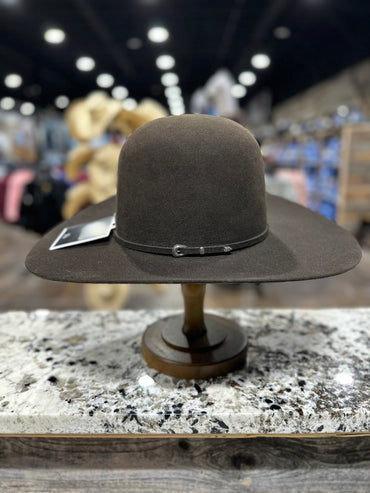 RODEO KING 7X CHOCOLATE FELT OPEN CROWN 4-1/2BRIM