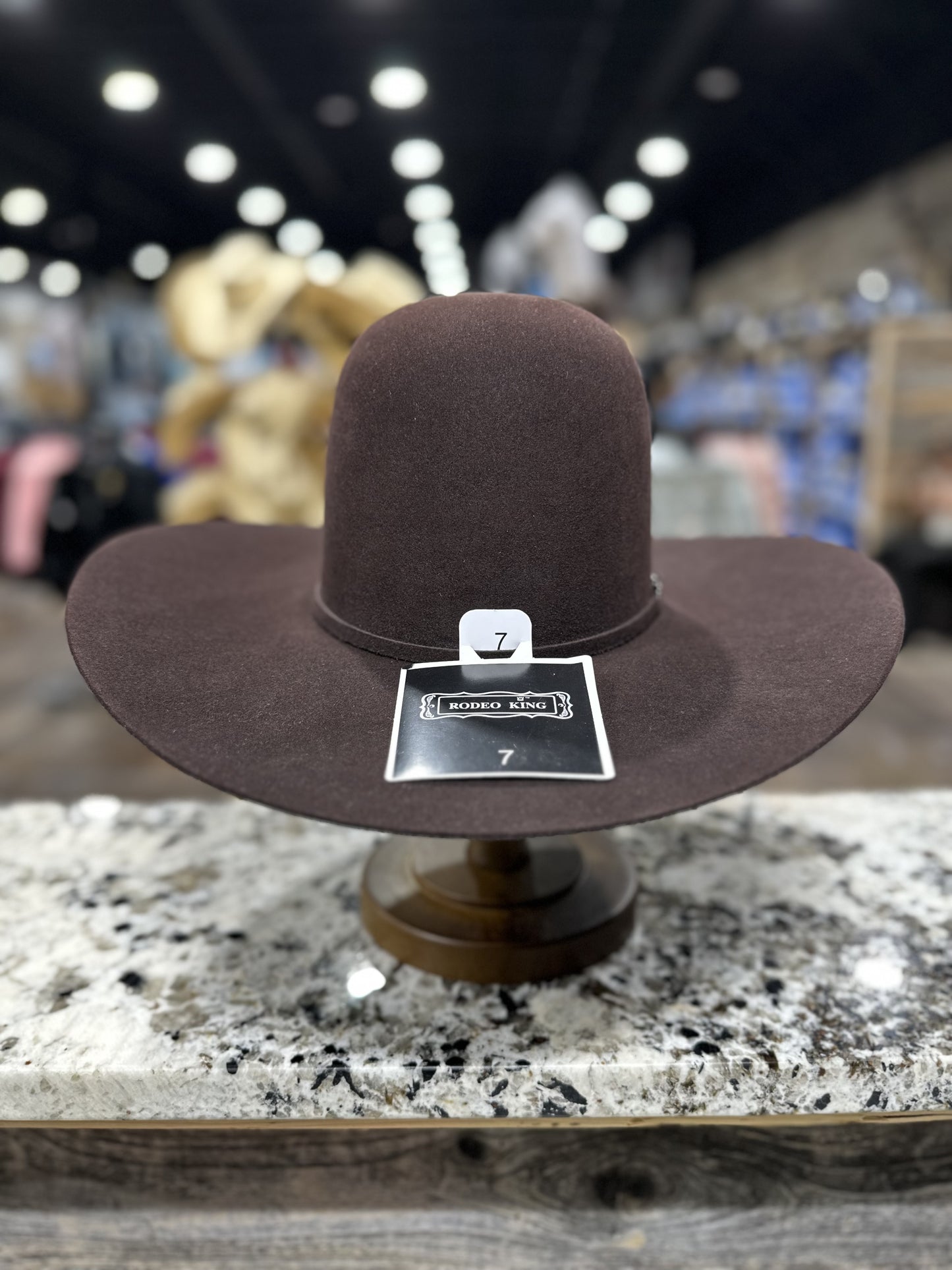 RODEO KING FELT 10X BLACK CHERRY OPEN CROWN