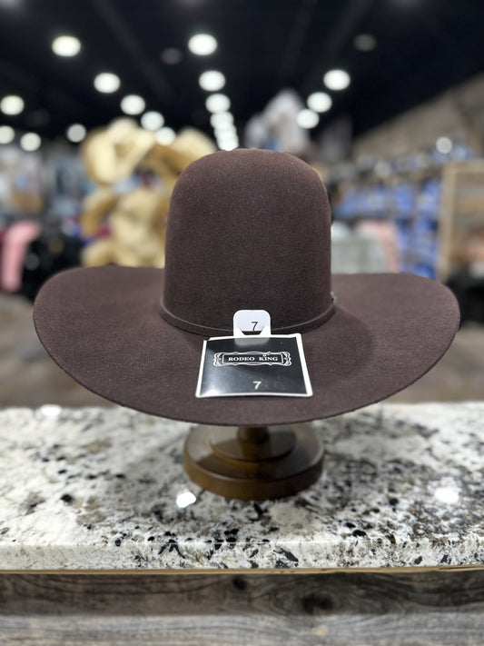 RODEO KING FELT 10X BLACK CHERRY OPEN CROWN