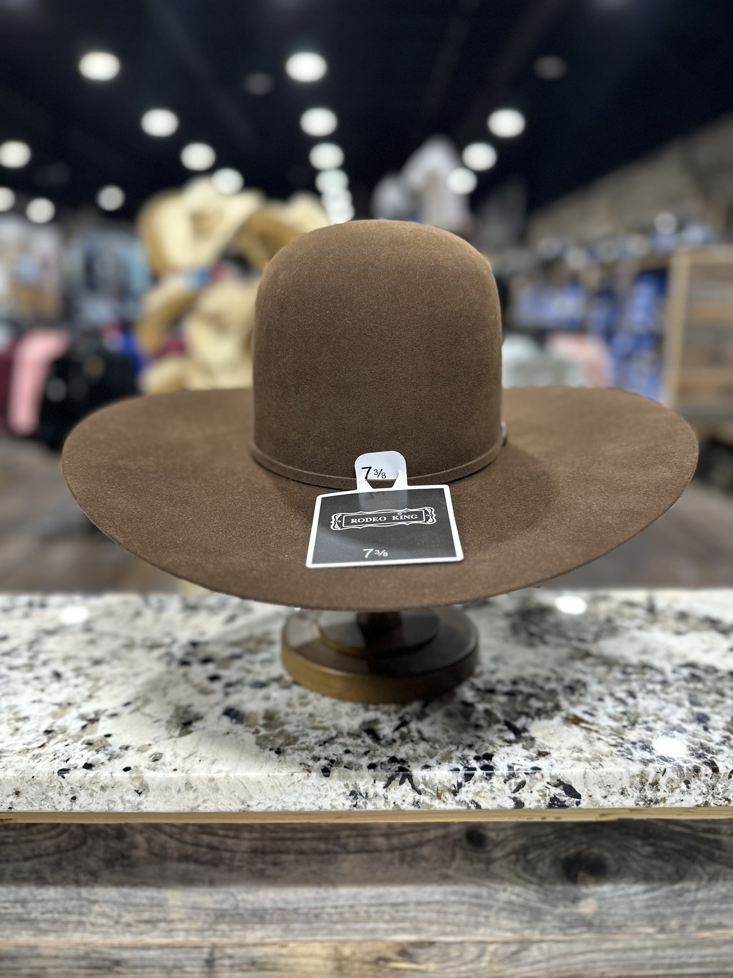 RODEO KING FELT 30X WHISKEY OPEN CROWN