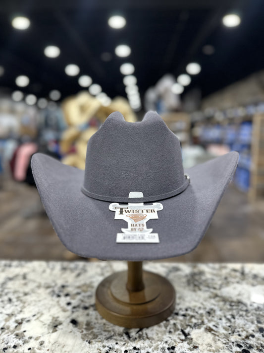 T75324286 | TWISTER FELT 2X GREY EL PASO HAT PRE-SHAPED
