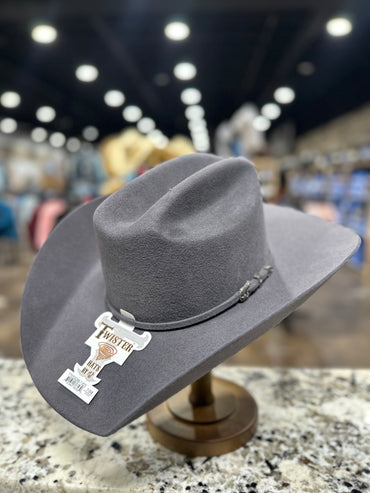 T75324286 | TWISTER FELT 2X GREY EL PASO HAT PRE-SHAPED