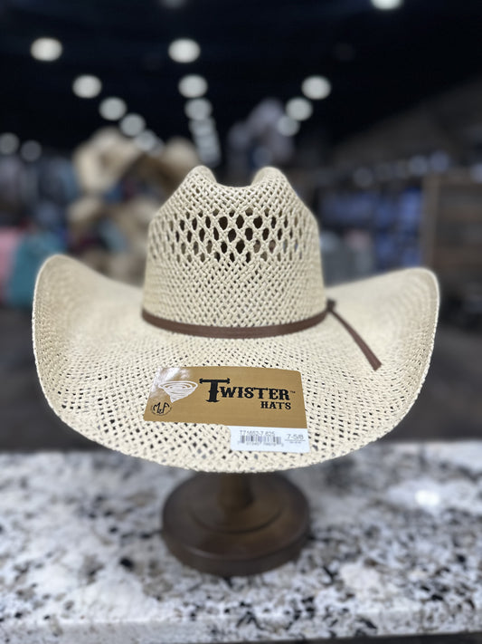 T71652 | TWISTER STRAW JUTE PRE SHAPE 4 1/4 INCH BRIM