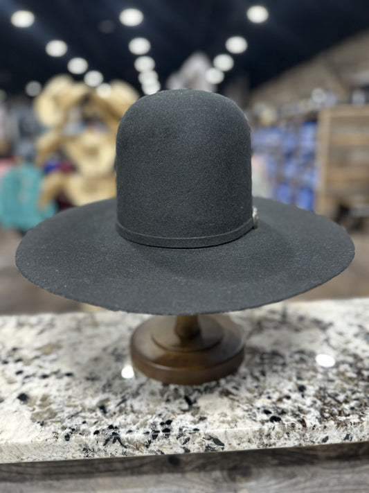 RESISTOL YOUTH FELT BLACK OPEN CROWN