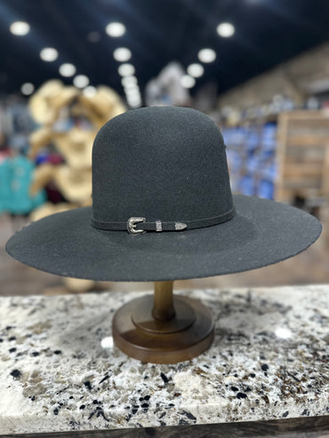 RESISTOL YOUTH FELT BLACK OPEN CROWN