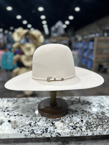 RODEO KING FELT 1000X SILVERBELLY OPEN CROWN 4 1/2 INCH BRIM