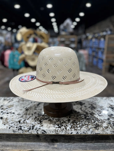7800-2CWHIS AMERICAN STRAW HAT OPEN CROWN