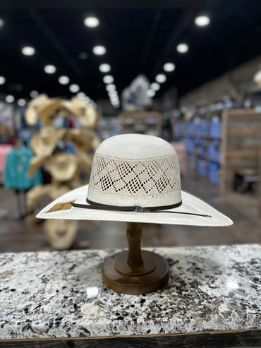 T73546 | TWISTER STRAW 30X SHANTUNG OPEN CROWN 4 1/4 INCH BRIM