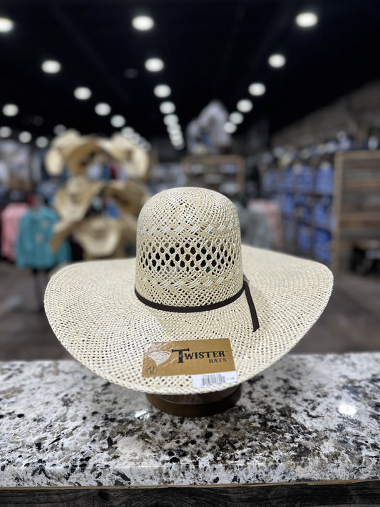 T71619 | TWISTER STRAW JUTE HAT 5" BRIM OPEN CROWN