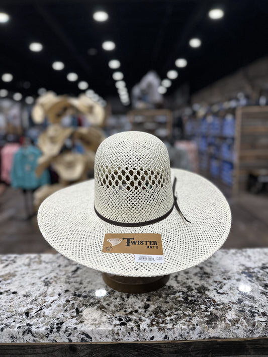 T71605 | TWISTER STRAW JUTE OPEN CROWN 4 1/2 BRIM
