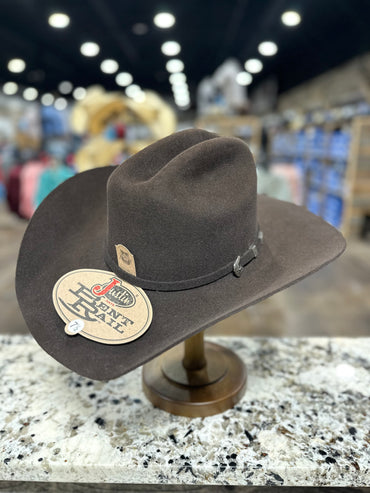 JUSTIN FELT 6X CHOCOLATE DLYAN OPEN CROWN