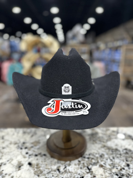 JUSTIN FELT 3X BLACK PRE SHAPE