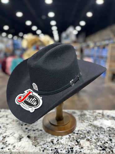 JUSTIN FELT 3X BLACK PRE SHAPE