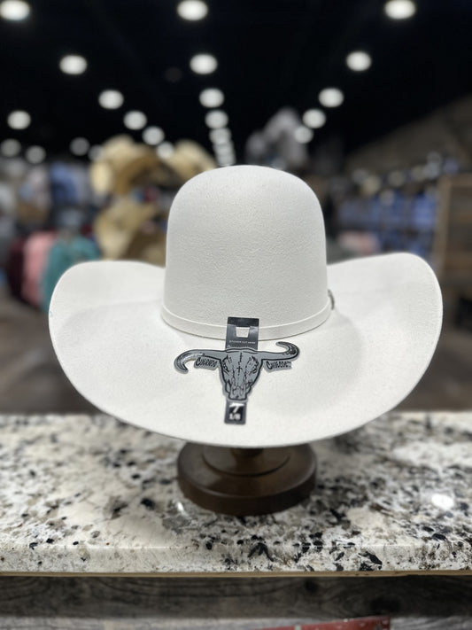 CUERNOS CHUECOS 6X WOOL WHITE OPEN