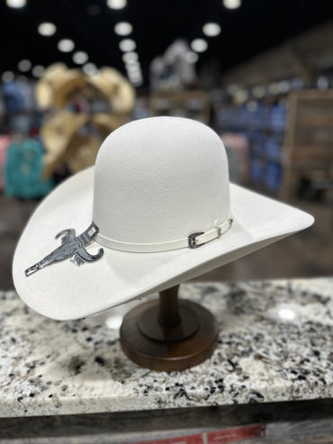 CUERNOS CHUECOS 6X WOOL WHITE OPEN