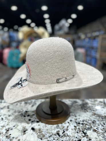 CUERNOS CHUECOS GRIZZLY 30X SILVERBELLY 4 INCH BRIM