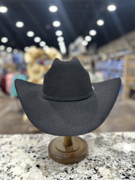 STETSON 5X BLACK LARIAT FELT HAT - PRESHAPED