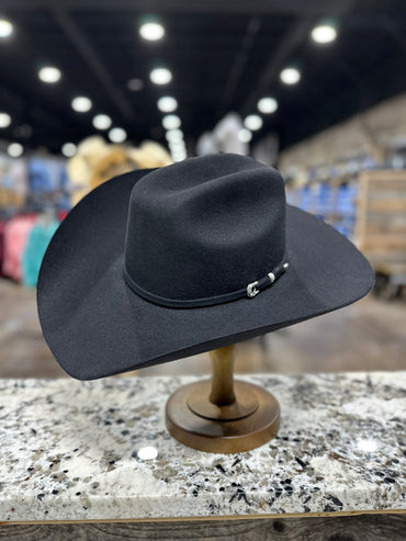 STETSON 5X BLACK LARIAT FELT HAT - PRESHAPED