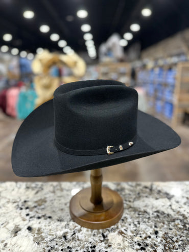 STETSON FELT 30X BLACK EL PATRON BRIM 4