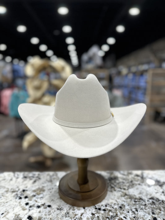 STETSON 100X SILVERBELLY EL PRESIDENTE 4 1/4 INCH BRIM