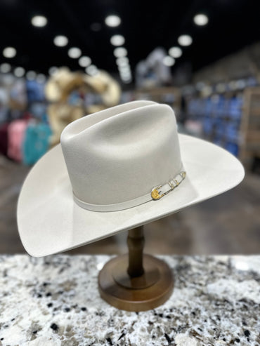 STETSON 100X SILVERBELLY EL PRESIDENTE 4 1/4 INCH BRIM