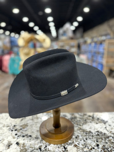 STETSON FELT 500X EL AMO BLACK BRIM 4