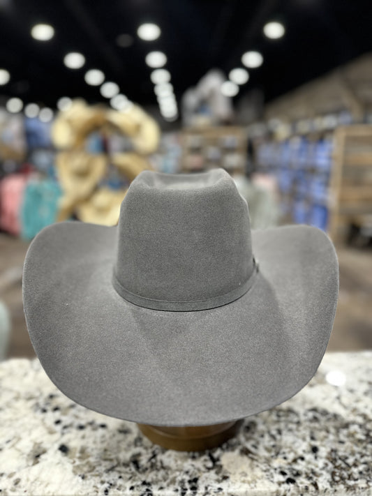 RESISTOL FELT 6X GRANITE GREY THE SP CODY JOHNSON 4 1/4 INCH BRIM