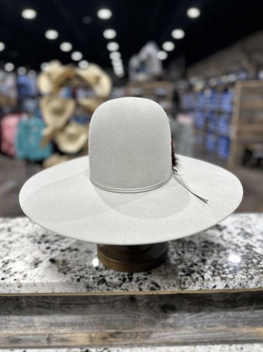 RESISTOL FELT 7X SILVERBELLY SHOWDOWN OPEN CROWN 5 INCH BRIM