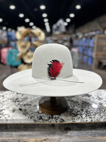 RESISTOL FELT 7X SILVERBELLY SHOWDOWN OPEN CROWN 5 INCH BRIM