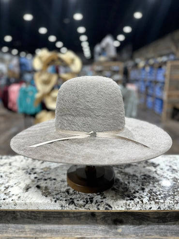 RESISTOL 8X GRIZZLY KODIAK STONE OPEN CROWN 5 INCH BRIM