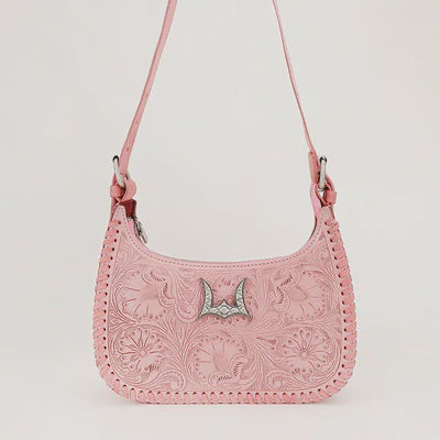 LOYAL WEST DANNIA MEDIUM TOOLED PURSE - PINK