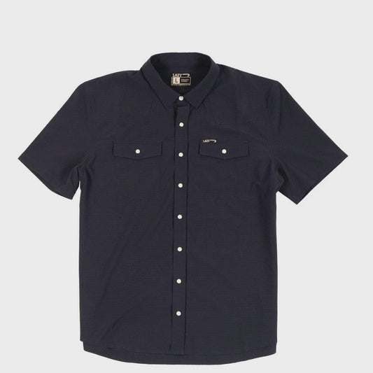 LAZY J RANCH MEN'S BLACK AIRFLOW PEARL SNAP S/S SHIRT