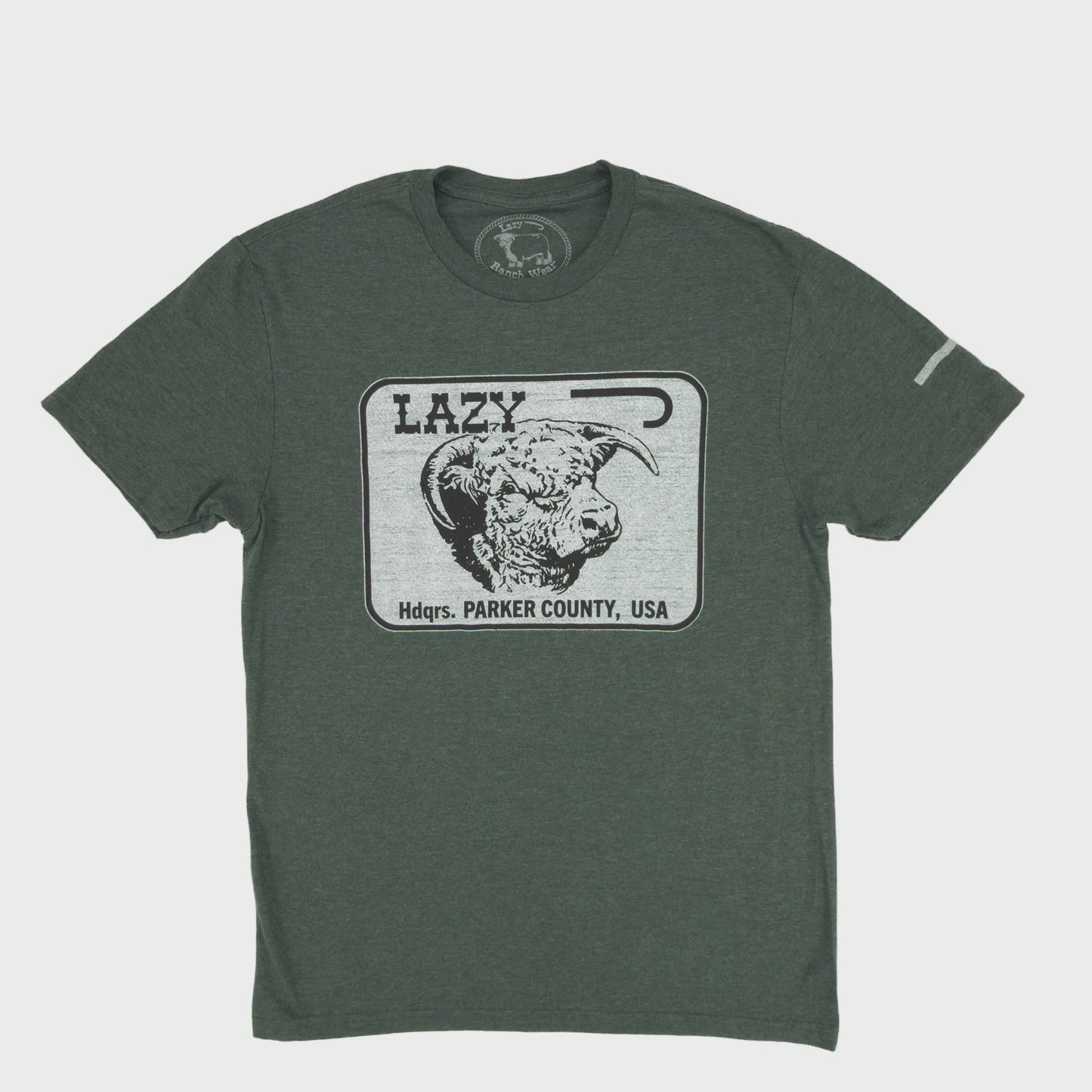 LAZY J RANCH PARKER COUNTY T-SHIRT - FOREST GREEN